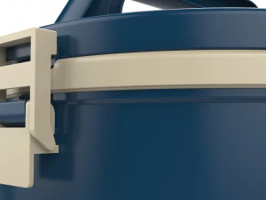 도시락 용기 2칸 3D 모델