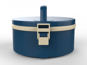 lunch box container 2 compartments 3D 模型