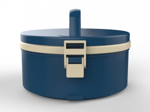 lunch box container 2 compartments 3D 模型