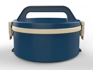 도시락 용기 2칸 3D 모델