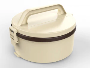 lunch box container 3 compartments 3D Model