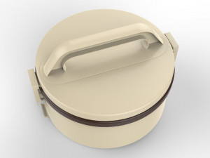 lunch box container 3 compartments 3D Модель