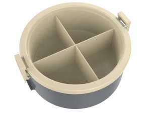 lunch box container 4 compartments 3D 模型