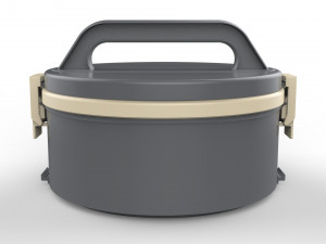 lunch box container 4 compartments 3D 模型
