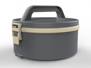 lunch box container 4 compartments 3D 模型