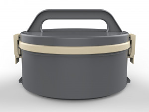 lunch box container 4 compartments 3D 模型