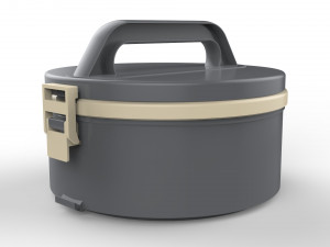 lunch box container 4 compartments 3D 模型