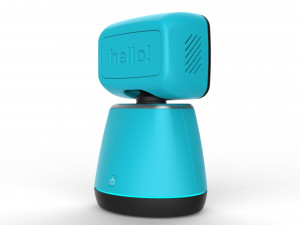 generic home assistant robot 01 light blue Modèle 3D