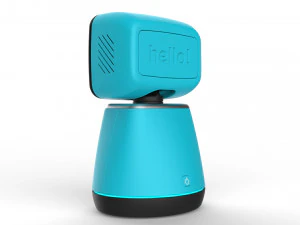 generic home assistant robot 01 light blue 3D Model