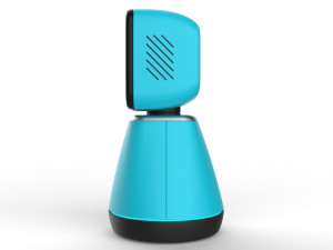 generic home assistant robot 01 light blue Modèle 3D