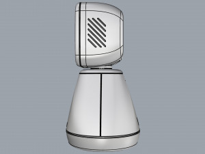 generic home assistant robot 01 light blue Modèle 3D