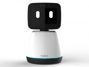 generic home assistant robot 01 black and white 3D Модель