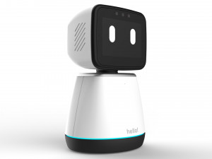 generic home assistant robot 01 black and white 3D Модель
