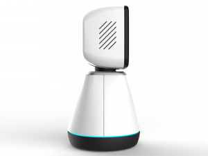 generic home assistant robot 01 black and white 3D Модель
