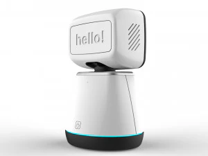 일반 홈 어시스턴트 로봇 01 흑백 3D 모델