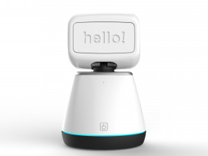 generic home assistant robot 01 black and white 3D Модель