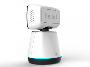 일반 홈 어시스턴트 로봇 01 흑백 3D 모델