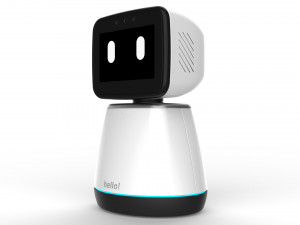 generic home assistant robot 01 black and white 3D Модель