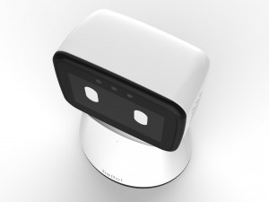 generic home assistant robot 01 black and white 3D Модель