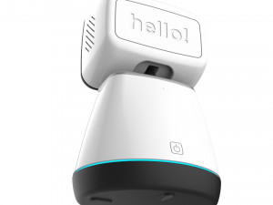generic home assistant robot 01 black and white 3D Модель