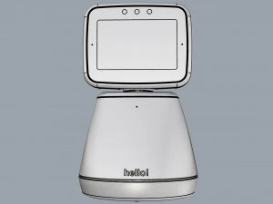 일반 홈 어시스턴트 로봇 01 흑백 3D 모델