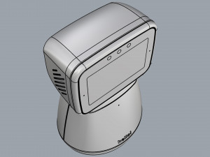 generic home assistant robot 01 black and white 3D Модель