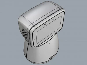 일반 홈 어시스턴트 로봇 01 흑백 3D 모델