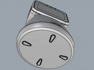 일반 홈 어시스턴트 로봇 01 흑백 3D 모델