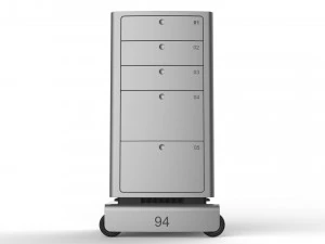 generic delivery robot 01 5 drawers 3D Model