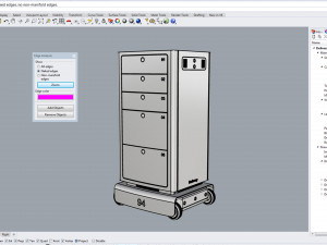 generic delivery robot 01 5 drawers Modelo 3D