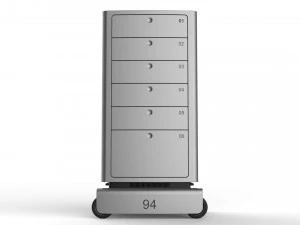 generic delivery robot 01 6 drawers 3D Model