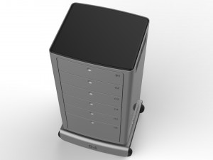 generic delivery robot 01 6 drawers Modelo 3D