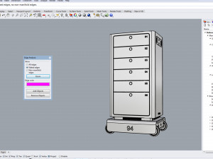 generic delivery robot 01 6 drawers Modelo 3D
