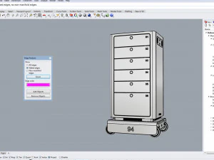 generic delivery robot 01 6 drawers 3D Model