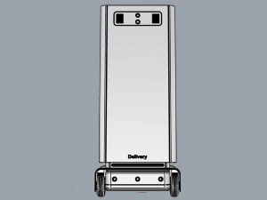 generic delivery robot 01 6 drawers 3D Model