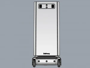 generic delivery robot 01 6 drawers 3D Model