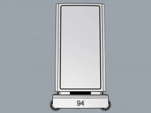 generic delivery robot 01 6 drawers 3D Model