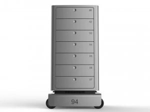 generic delivery robot 01 7 drawers 3D Model