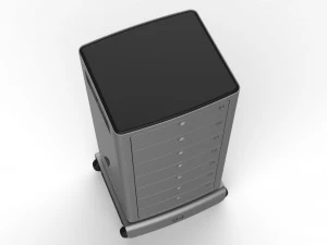 generic delivery robot 01 7 drawers 3D Model