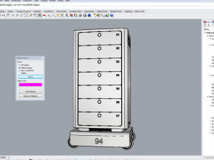 generic delivery robot 01 7 drawers Modèle 3D