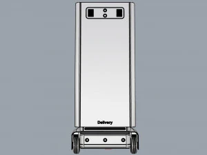 generic delivery robot 01 7 drawers 3D Model