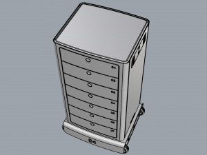 generic delivery robot 01 7 drawers Modèle 3D