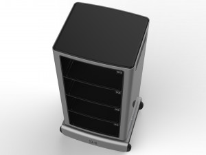 generic delivery robot 01 3 trays 3D Model