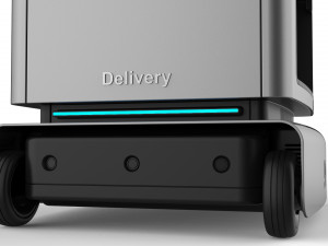 generic delivery robot 01 3 trays 3D Model