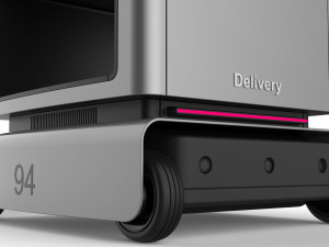 generic delivery robot 01 3 trays 3D Model