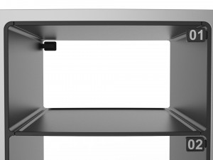 generic delivery robot 01 3 trays 3D Model