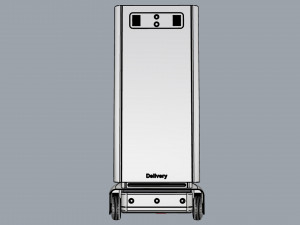 generic delivery robot 01 3 trays 3D Model