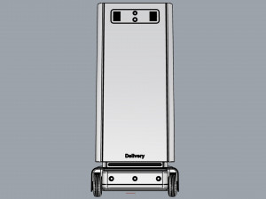 generic delivery robot 01 3 trays 3D Model