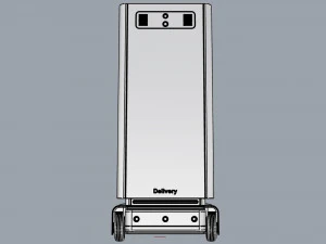 generic delivery robot 01 3 trays 3D Model