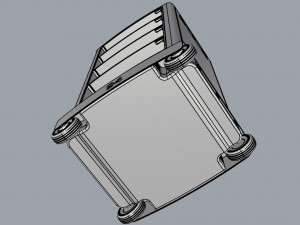 generic delivery robot 01 3 trays 3D Model